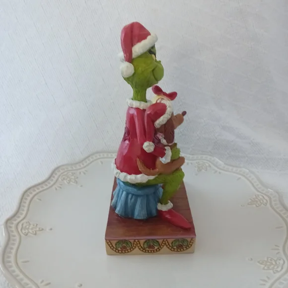 Jim Shore The Grinch Dr Seuss with Max and Cindy Lou - Green, Red, Pink - Picture 4 of 10